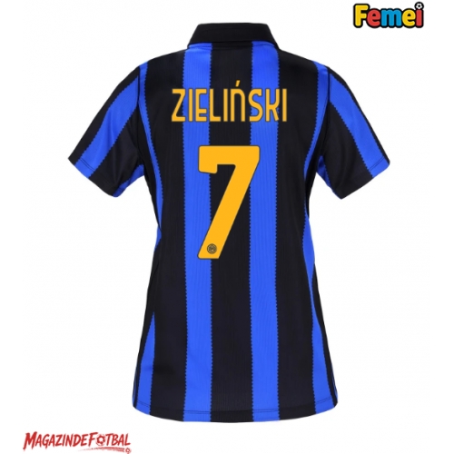 Inter Milan Piotr Zielinski #7 Tricou Fotbal Replică 2026-27 Femei Acasa Inter Milan Piotr Zielinski #7 Tricou Fotbal Replică 2026-27 Femei Acasa